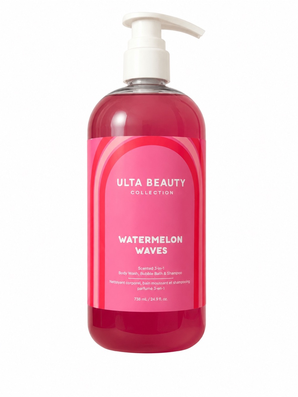 Ulta Beauty Watermelon Waves 3-in-1 Body Wash, Bubble Bath & Shampoo